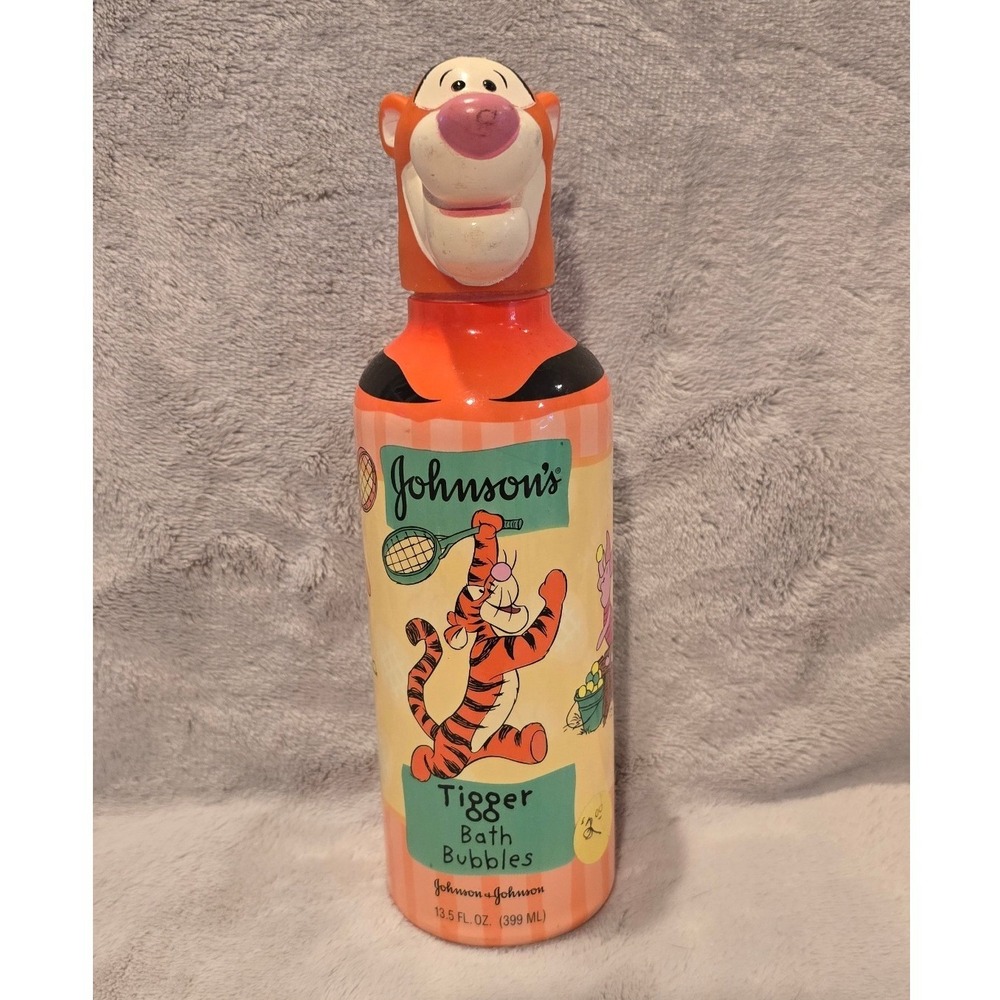 Vintage‎ Johnson's Tigger Bath Bubbles Disney Winnie the Pooh 13.5oz Bottle